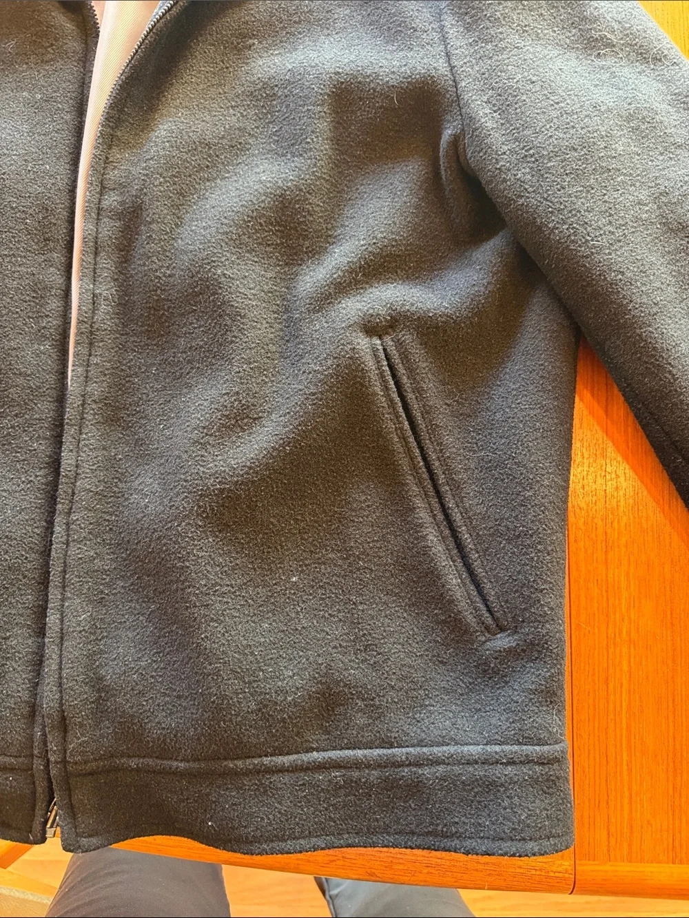 Kenneth Cole Reaction Black Lightweight Zip Jacket